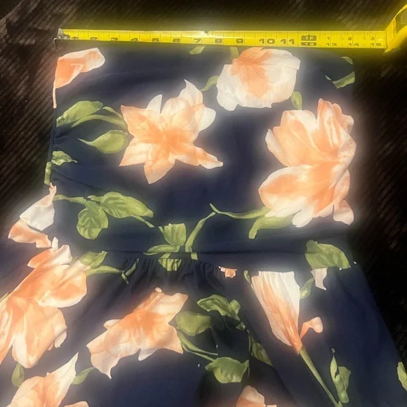 Floral Strapless Dress - Picture 2 of 6